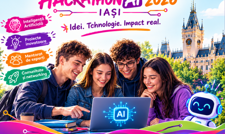 Tinerii din Iași caută soluții pentru nevoile comunității cu ajutorul Inteligenței Artificiale